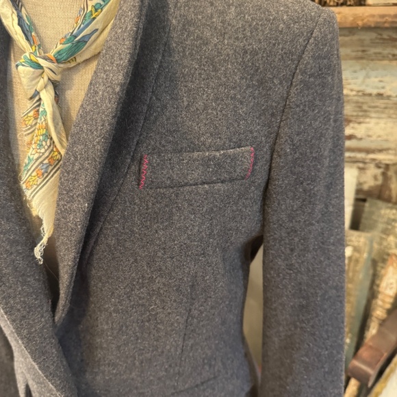 BANANA REPUBLIC BLAZER | Grey WOOL Crew JACKET | LINED Classic TAILORED | 6 - Picture 4 of 13